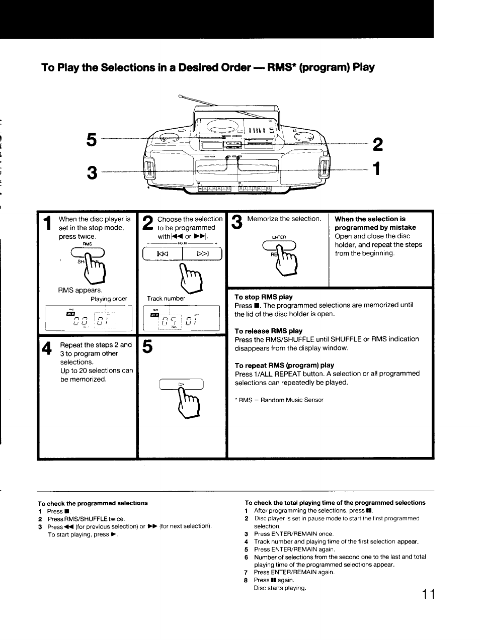 Sony CFD-DW83 User Manual | Page 11 / 27