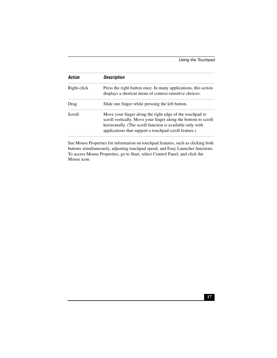 Sony PCG-FX410 User Manual | Page 17 / 132
