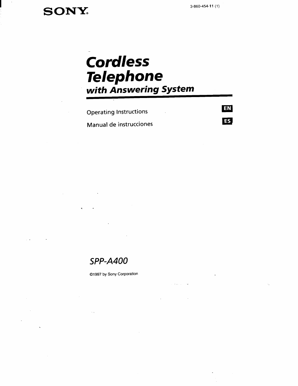 Sony SPP-A400 User Manual | 67 pages