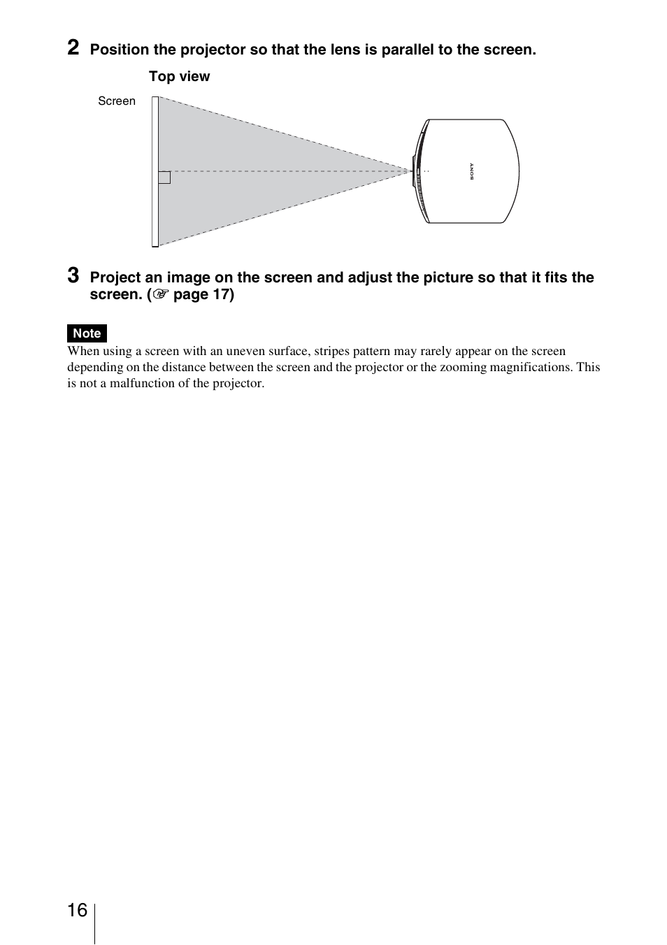 Sony VPL-VW85 User Manual | Page 16 / 86