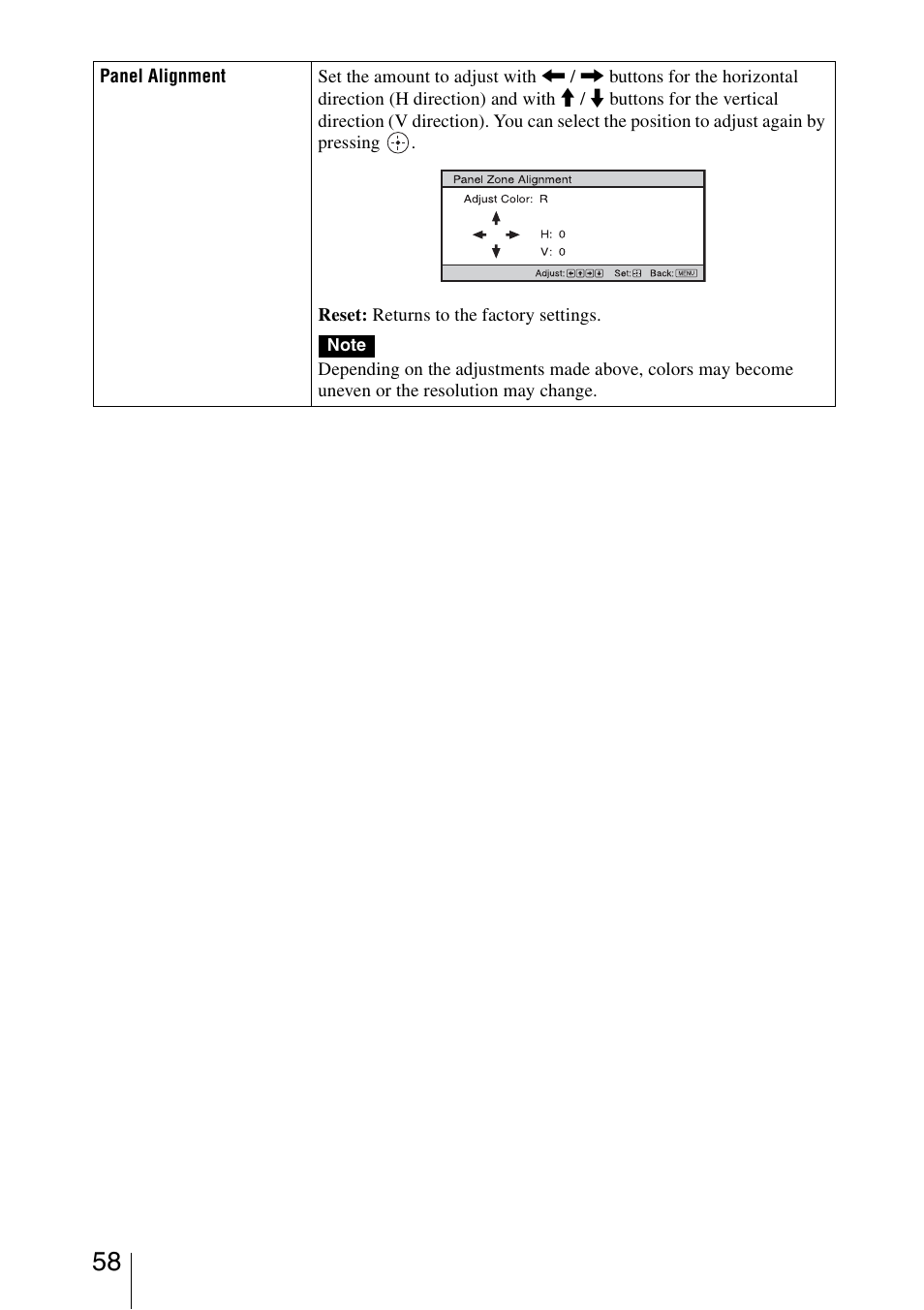 Sony VPL-VW85 User Manual | Page 58 / 86