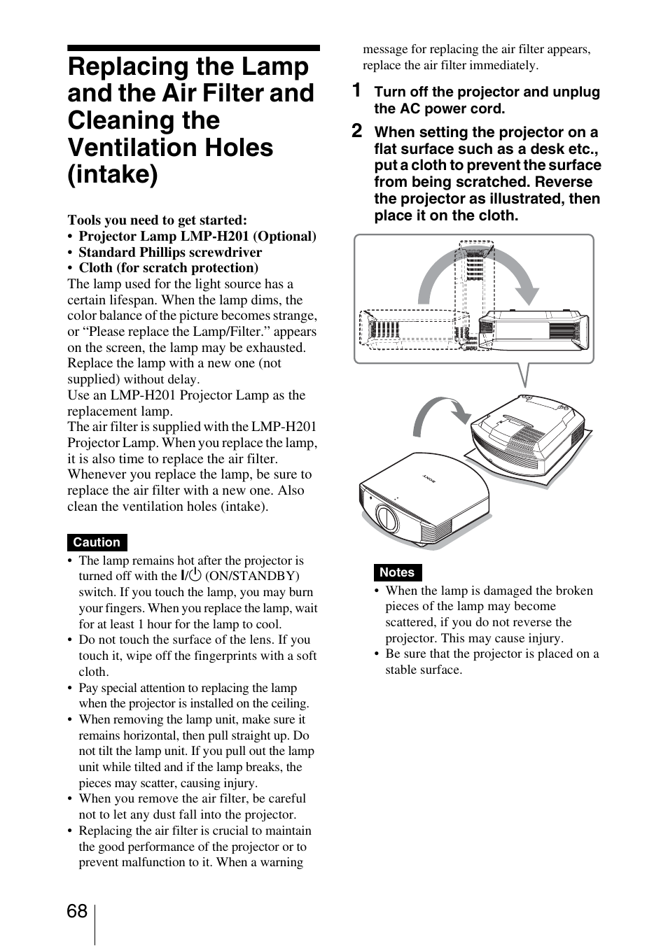 Sony VPL-VW85 User Manual | Page 68 / 86