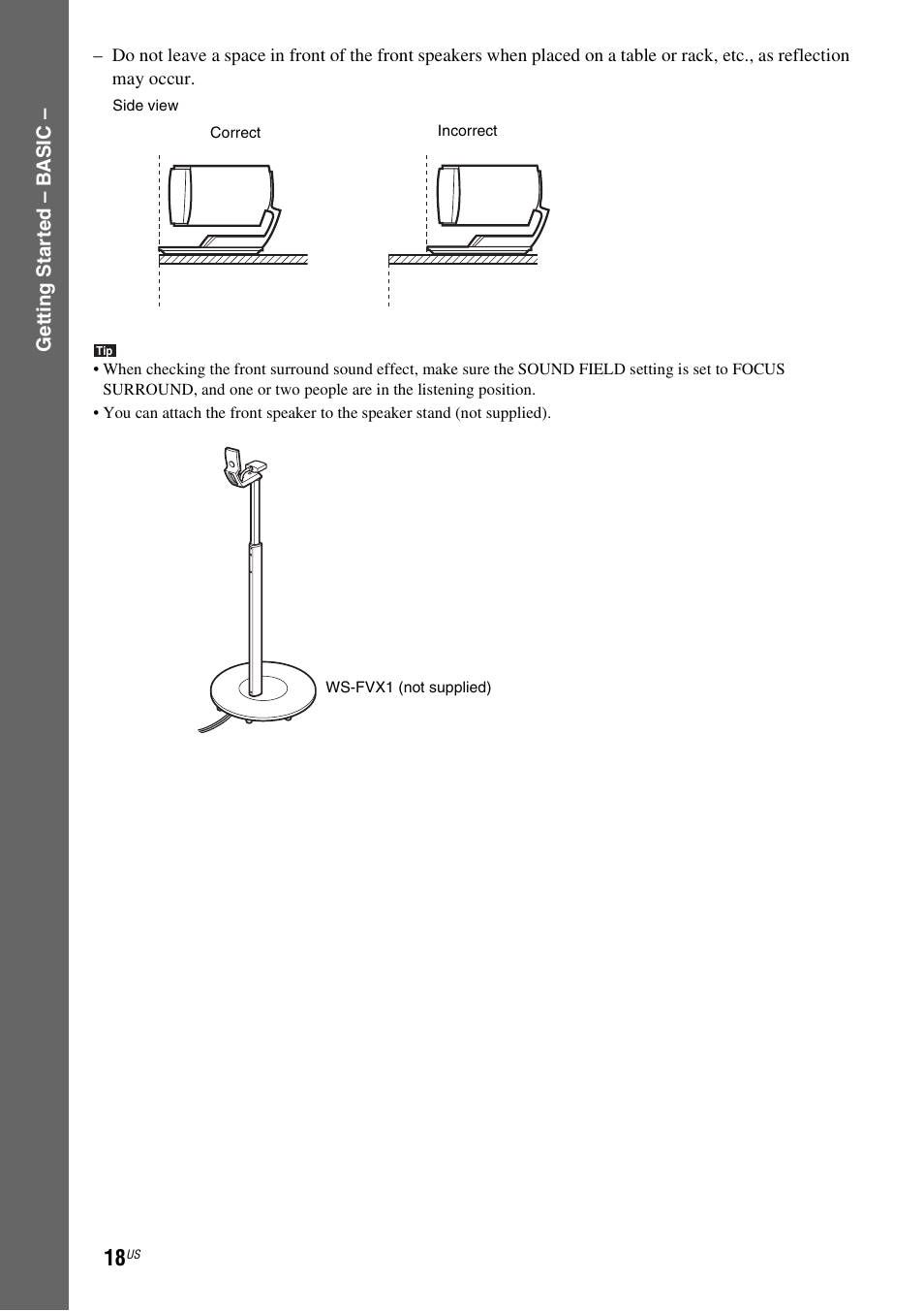 Sony DAV-X1V User Manual | Page 18 / 107