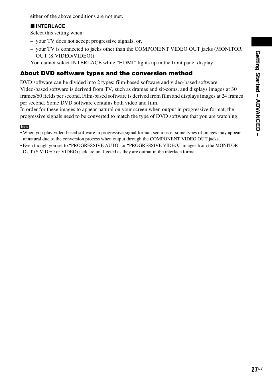 Sony DAV-X1V User Manual | Page 27 / 107