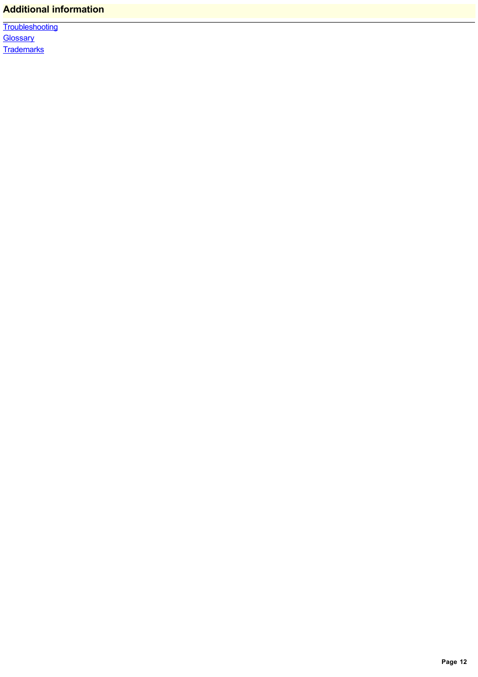 Additional information | Sony PCWA-A200 User Manual | Page 12 / 17