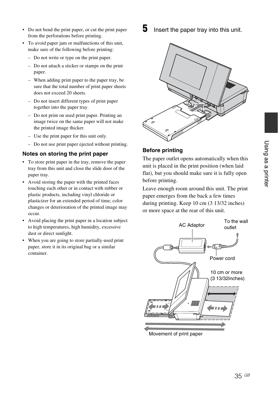 Sony DPP-F700 User Manual | Page 35 / 109