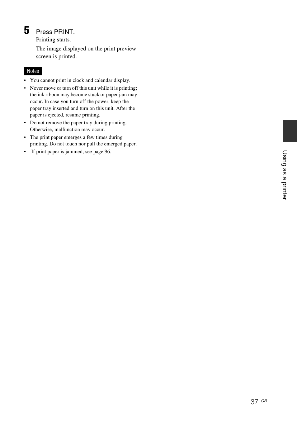 Sony DPP-F700 User Manual | Page 37 / 109