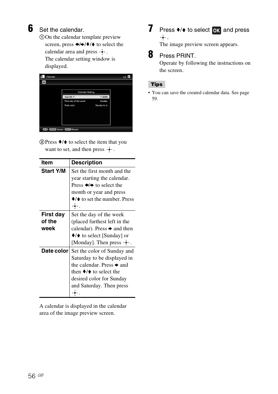 Sony DPP-F700 User Manual | Page 56 / 109