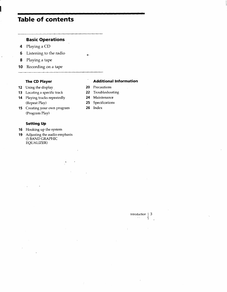 Sony CFD-Z135 User Manual | Page 3 / 26