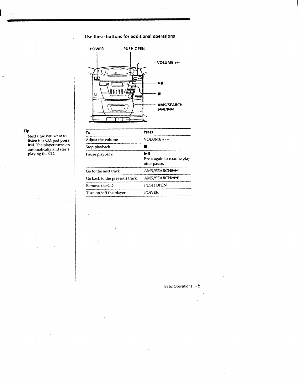 Sony CFD-Z135 User Manual | Page 5 / 26