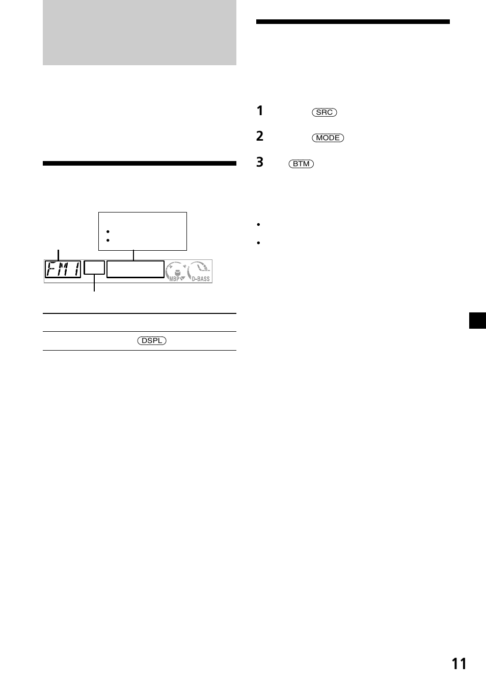 顯示項目, 自動記憶電臺 | Sony CDX-L450X User Manual | Page 47 / 56