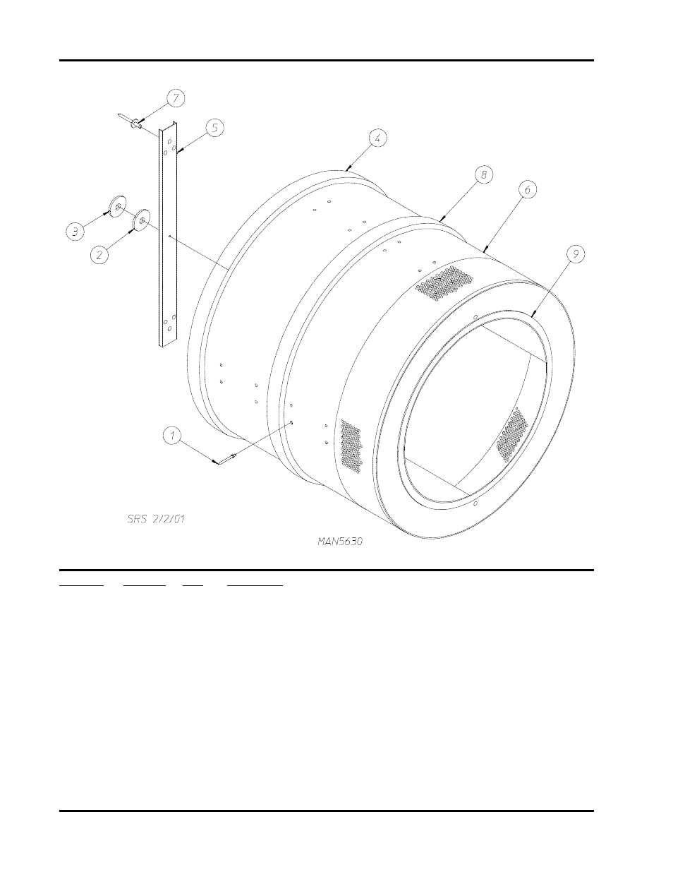 Basket (tumbler)/support assemblies, For models mfd. as of december 12, 2000 | American Dryer Corp. AD-540 User Manual | Page 14 / 38