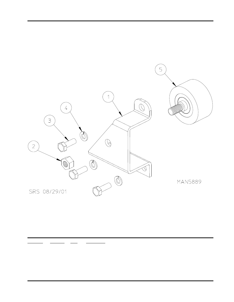 Right rear wheel bracket (3-bolt), For models mfd. as of october 17, 2000 | American Dryer Corp. AD-540 User Manual | Page 25 / 38