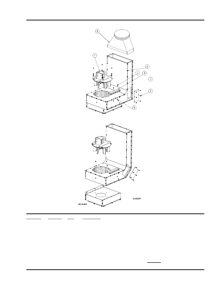 Exhaust duct assembly | American Dryer Corp. AD-540 User Manual | Page 35 / 38