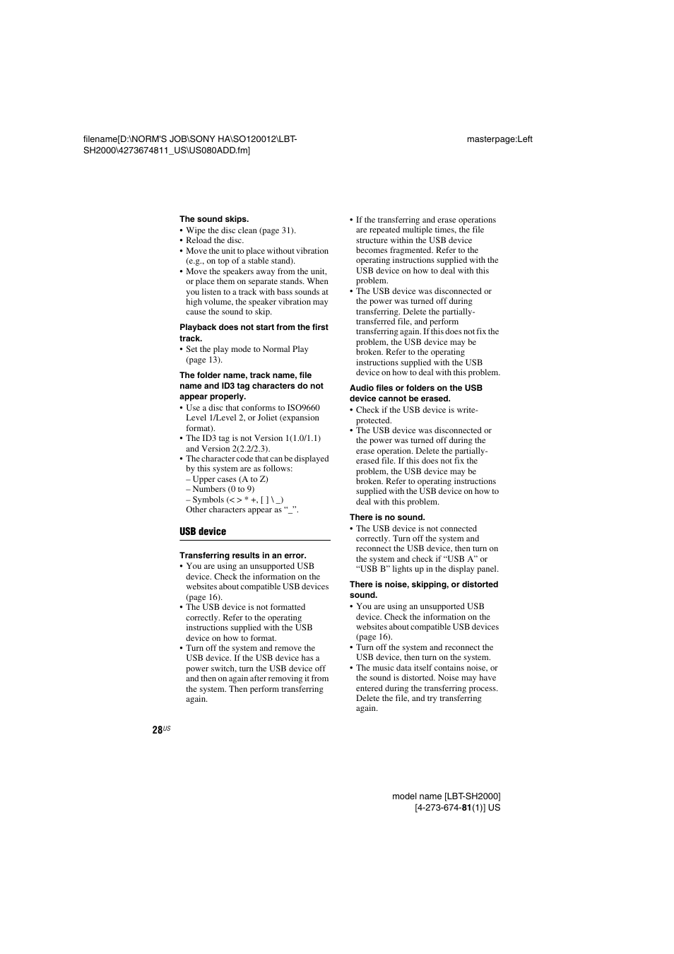 Sony LBT-SH2000 User Manual | Page 28 / 72