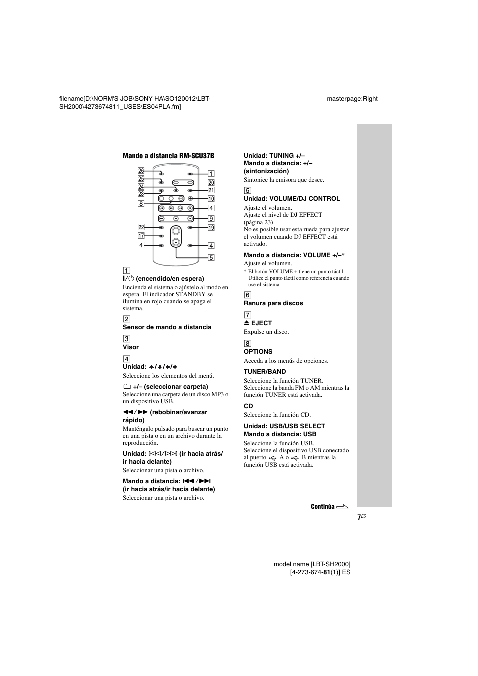 Sony LBT-SH2000 User Manual | Page 39 / 72