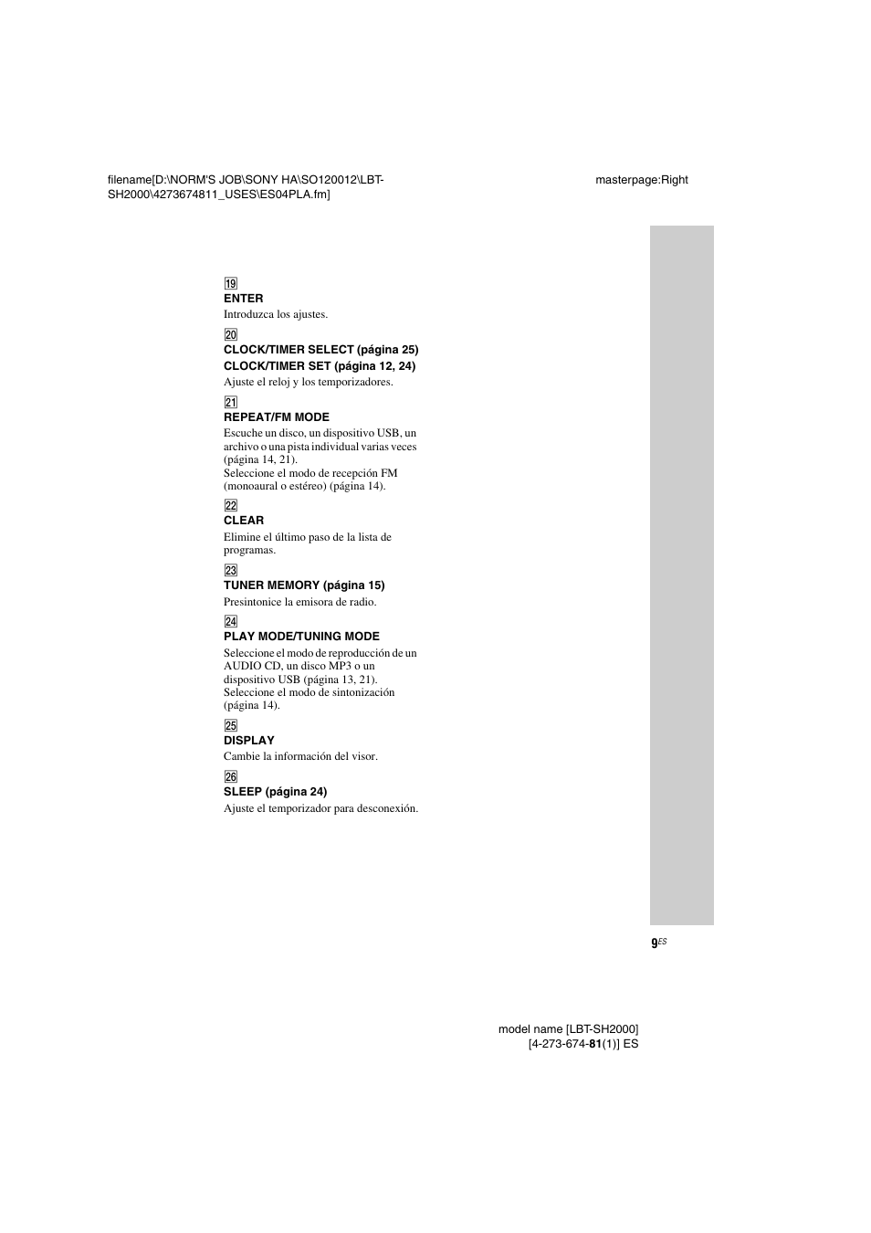 Sony LBT-SH2000 User Manual | Page 41 / 72