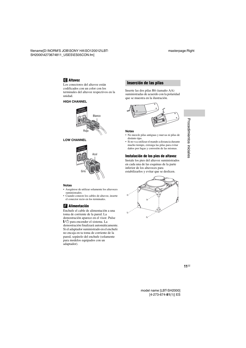 Sony LBT-SH2000 User Manual | Page 43 / 72