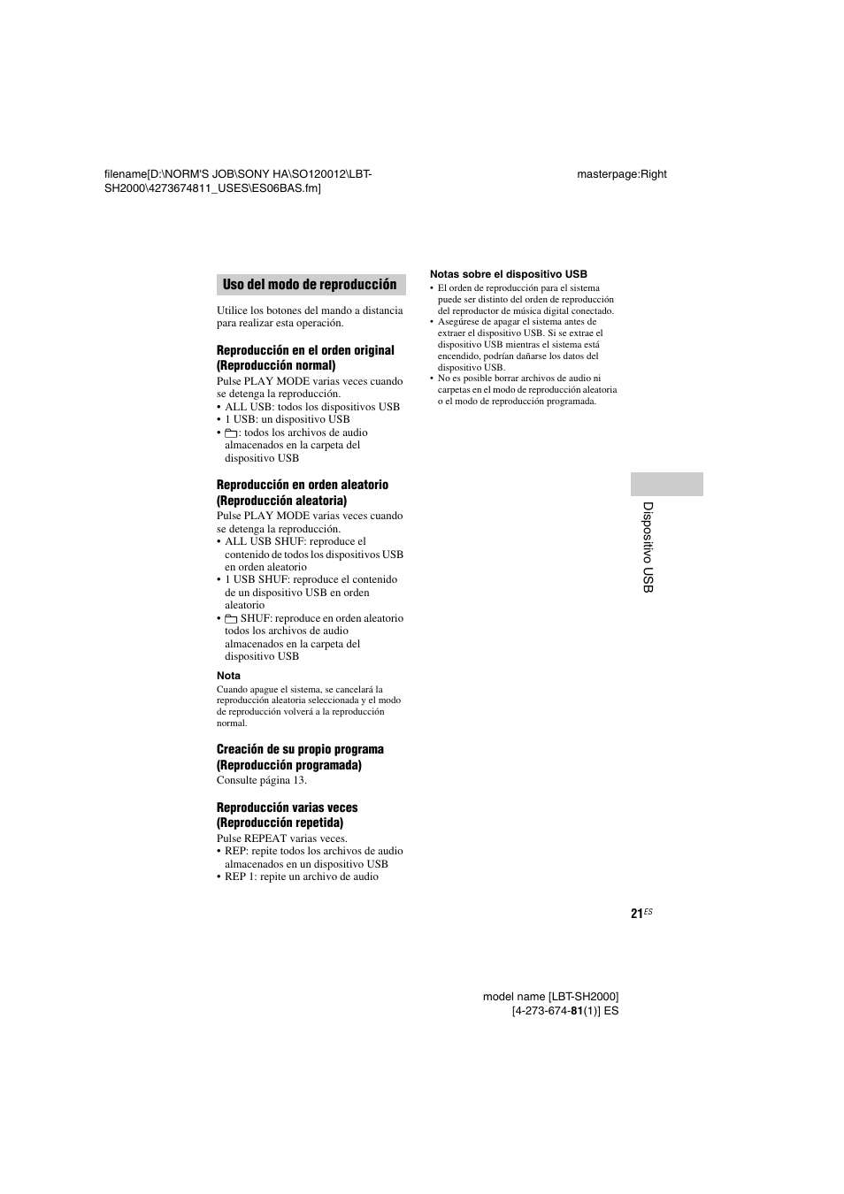 Sony LBT-SH2000 User Manual | Page 53 / 72