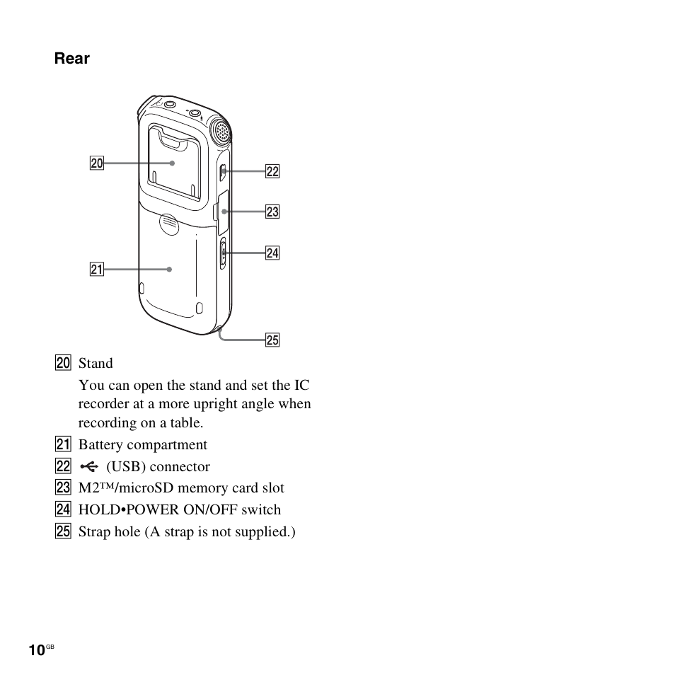 Sony ICD-AX412 User Manual | Page 10 / 131