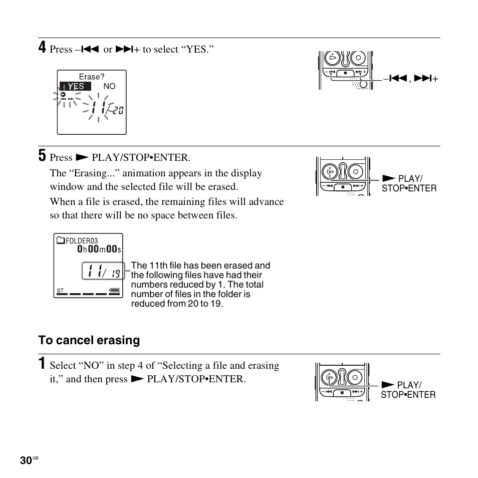 Sony ICD-AX412 User Manual | Page 30 / 131