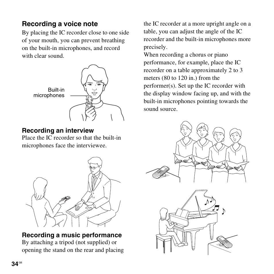 Sony ICD-AX412 User Manual | Page 34 / 131