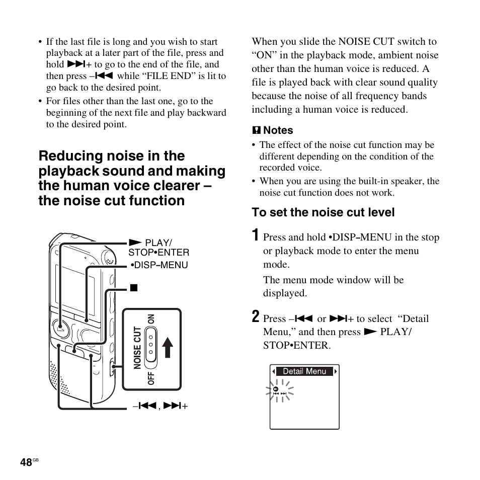 Sony ICD-AX412 User Manual | Page 48 / 131