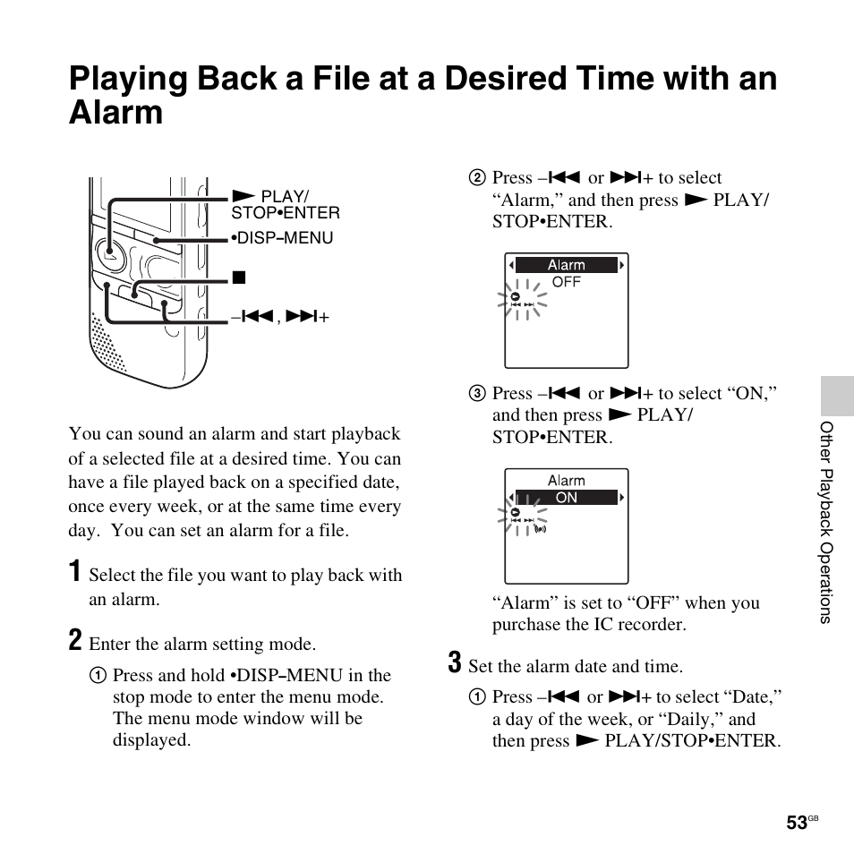 Sony ICD-AX412 User Manual | Page 53 / 131