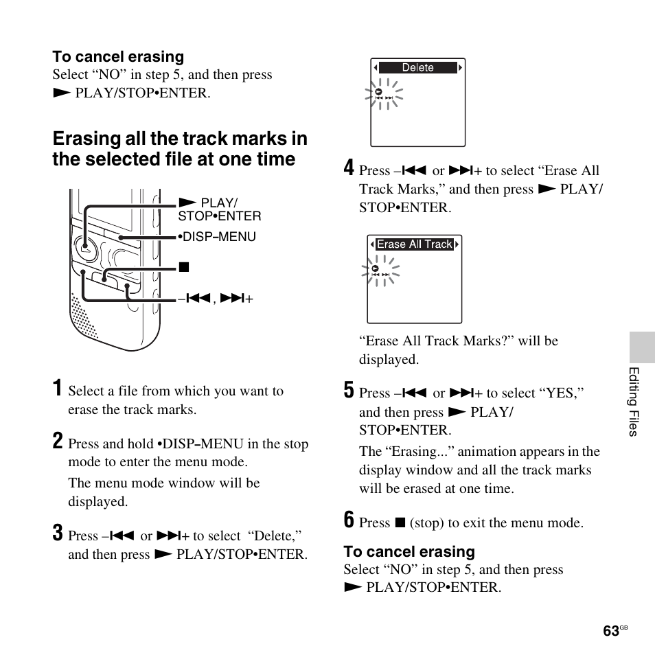 Sony ICD-AX412 User Manual | Page 63 / 131