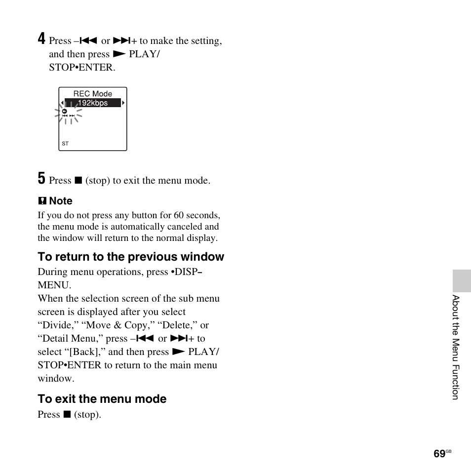 Sony ICD-AX412 User Manual | Page 69 / 131