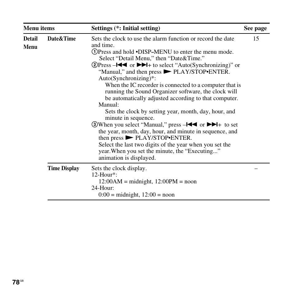 Sony ICD-AX412 User Manual | Page 78 / 131
