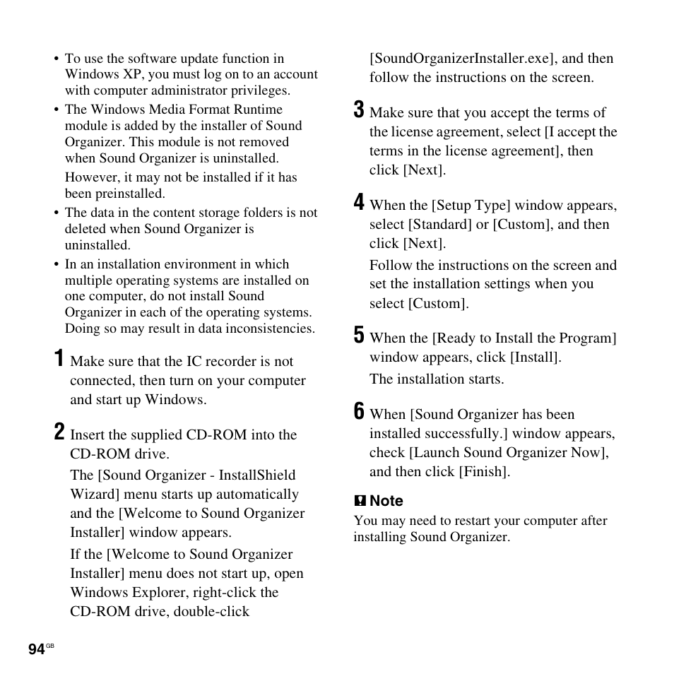 Sony ICD-AX412 User Manual | Page 94 / 131