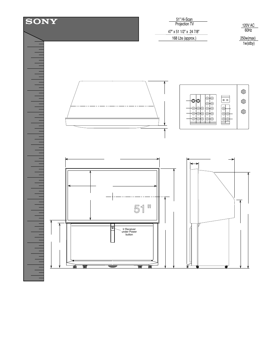 Sony KP 51HW40 User Manual | 1 page