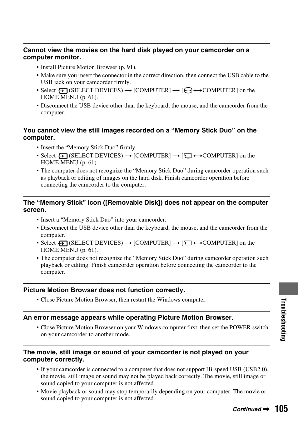 Sony HDR-SR1 User Manual | Page 105 / 139