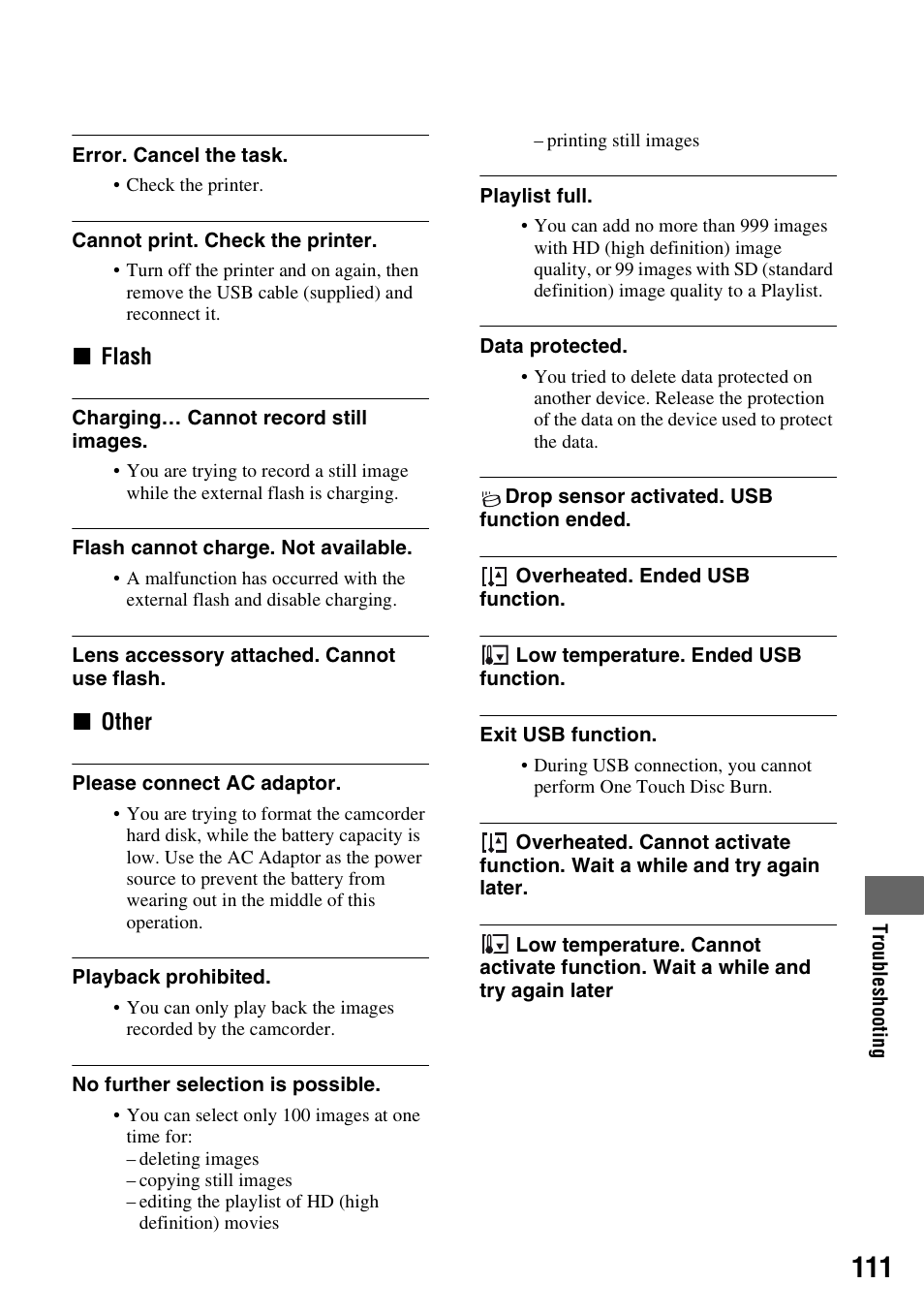 Sony HDR-SR1 User Manual | Page 111 / 139