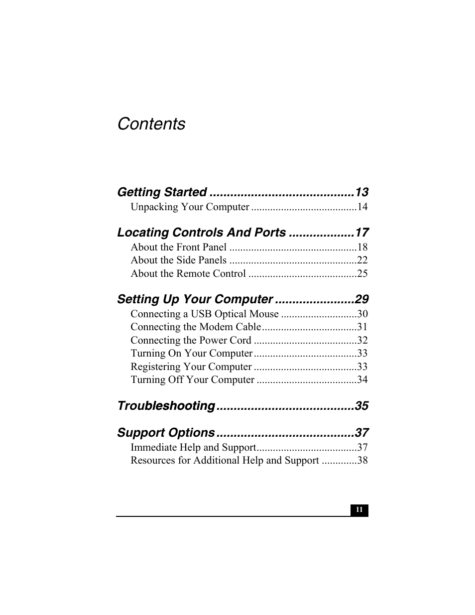 Sony PCV-W600G User Manual | Page 11 / 40