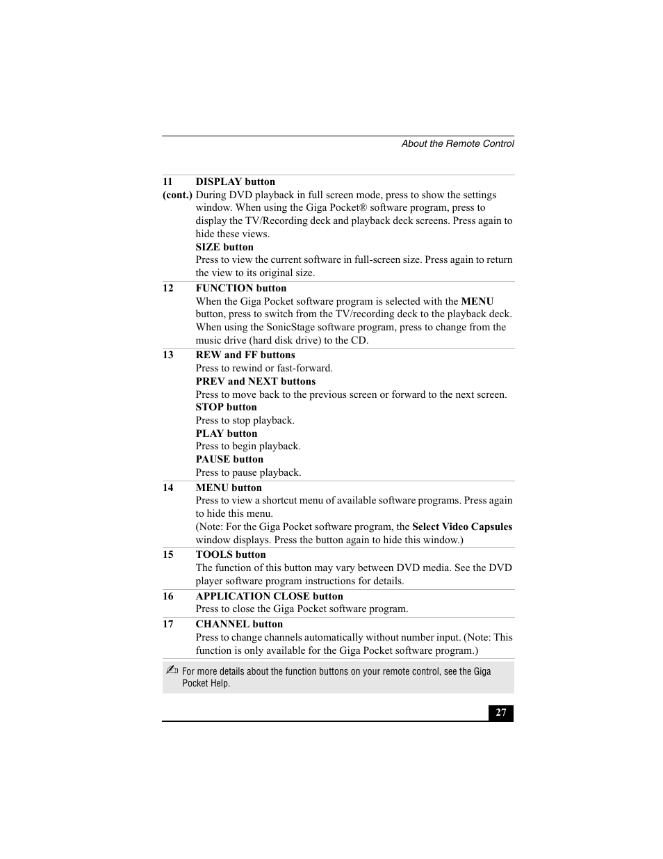 Sony PCV-W600G User Manual | Page 27 / 40