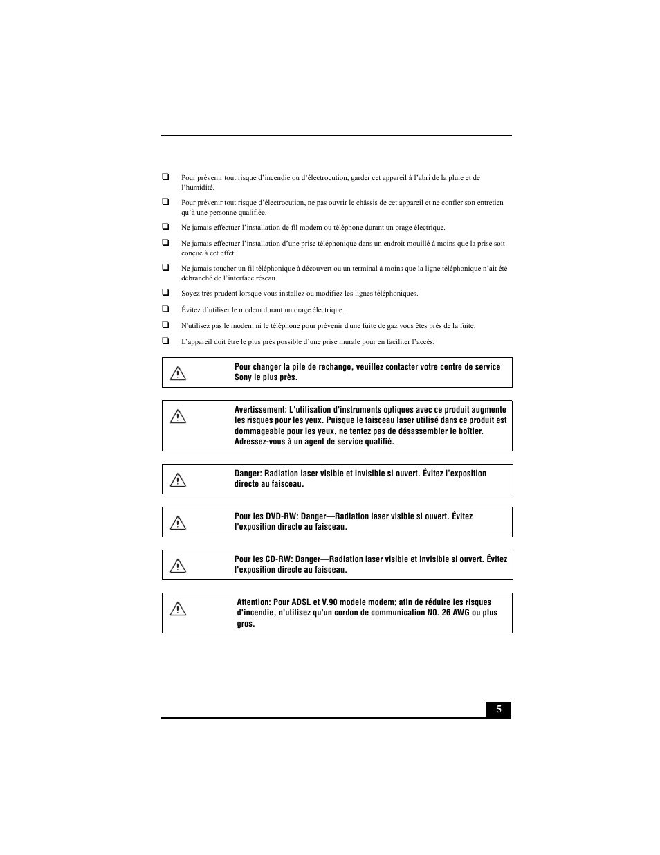 Sony PCV-W600G User Manual | Page 5 / 40