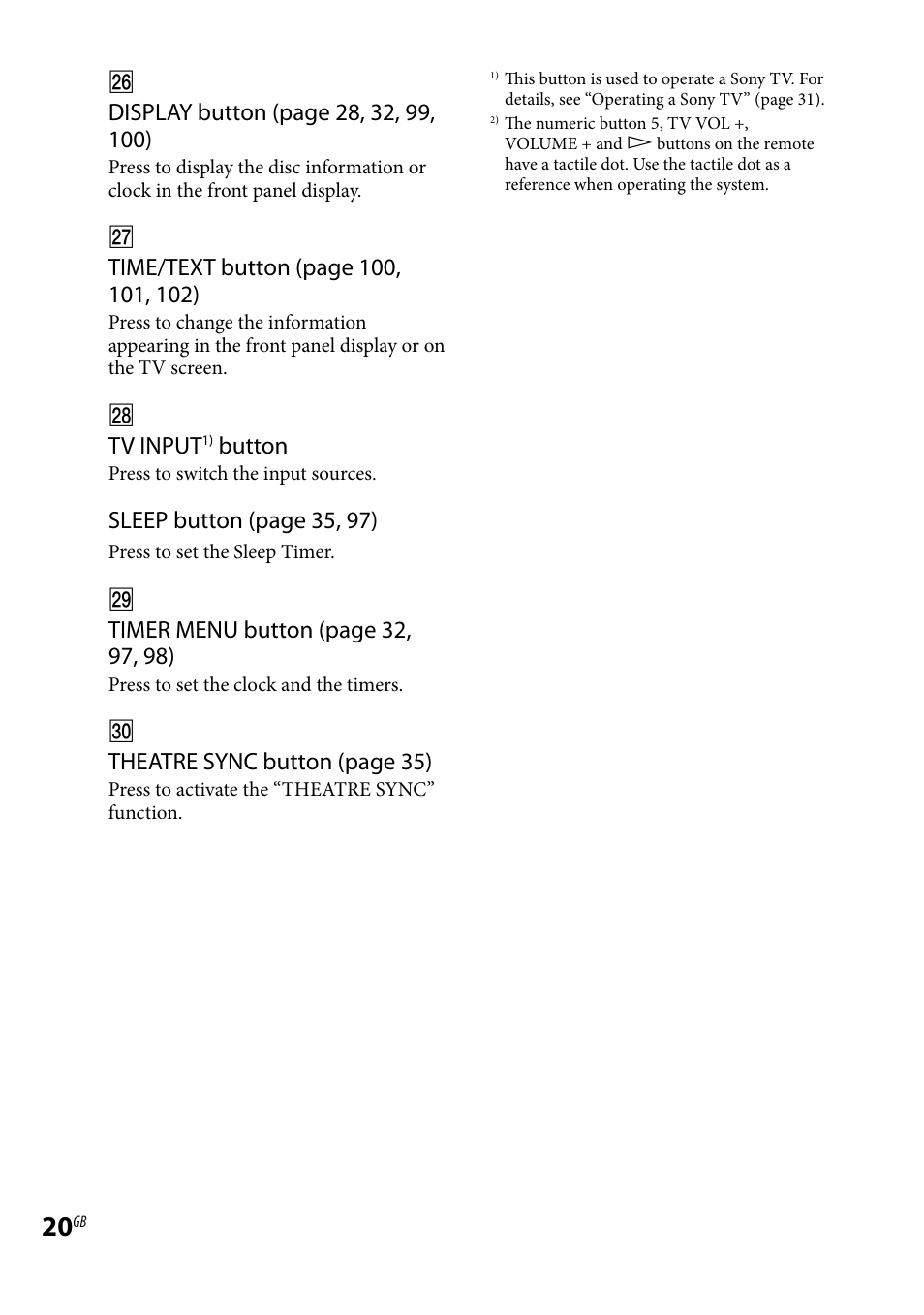 Sony LBT-LCD7Di User Manual | Page 20 / 147