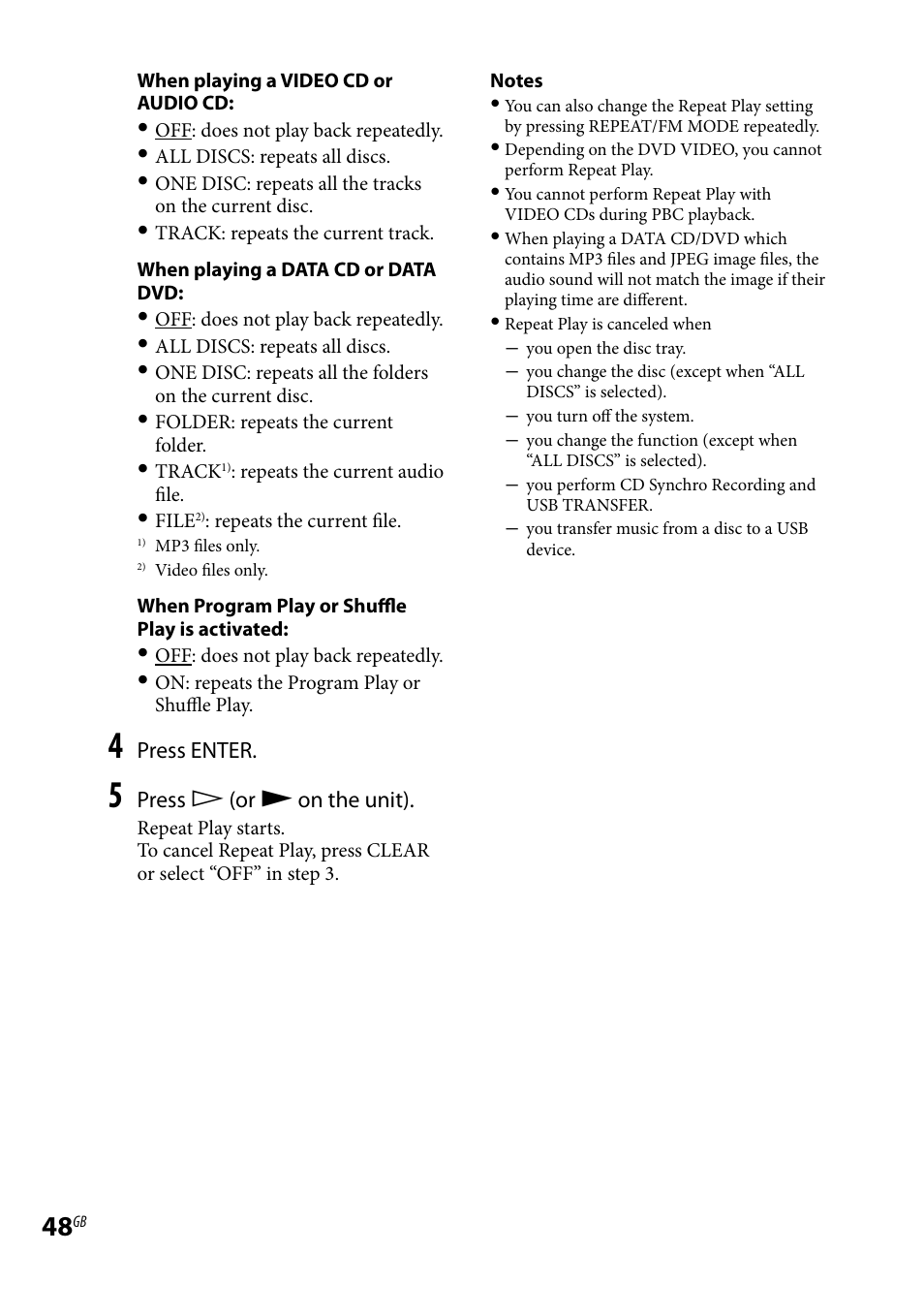 Sony LBT-LCD7Di User Manual | Page 48 / 147
