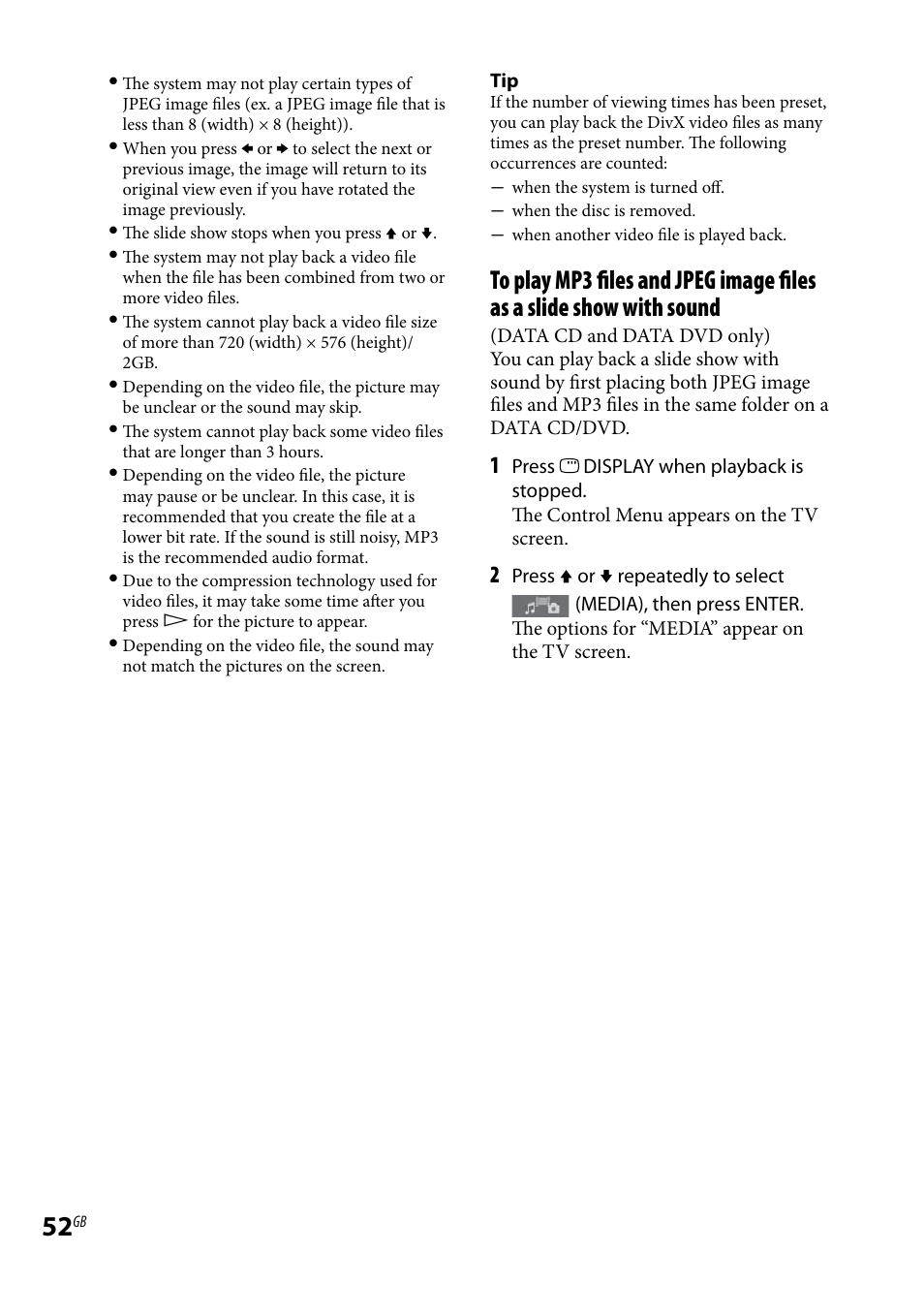 Sony LBT-LCD7Di User Manual | Page 52 / 147
