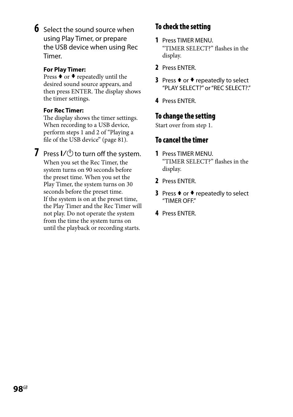 Sony LBT-LCD7Di User Manual | Page 98 / 147