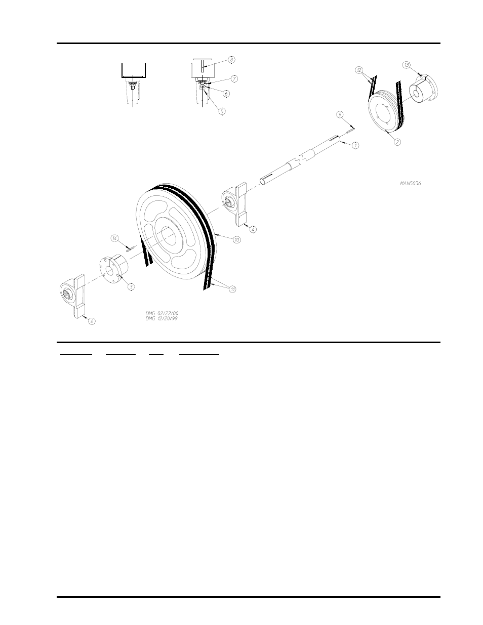 Speed reducer shaft assembly | American Dryer Corp. ML-175 User Manual | Page 19 / 38