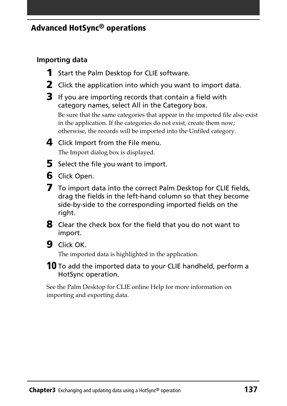 Sony PEG-N610C User Manual | Page 137 / 232