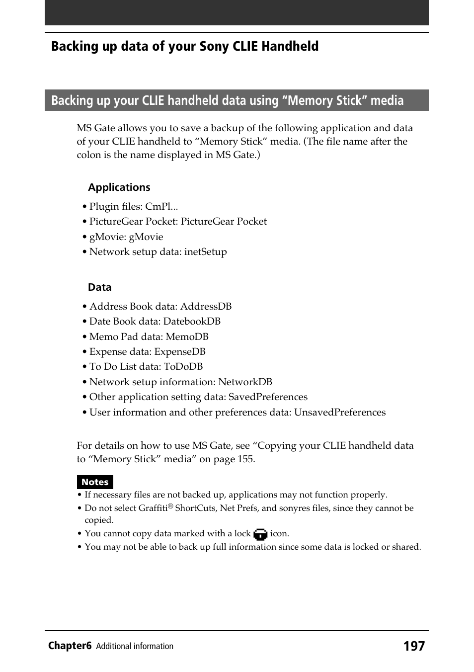 By “memory stick” media | Sony PEG-N610C User Manual | Page 197 / 232