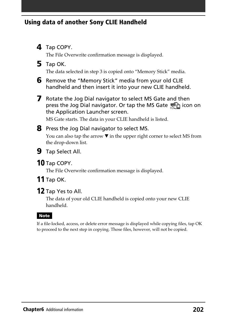 Sony PEG-N610C User Manual | Page 202 / 232