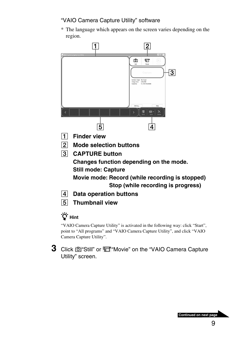 Sony VGP-UVC100 User Manual | Page 9 / 26