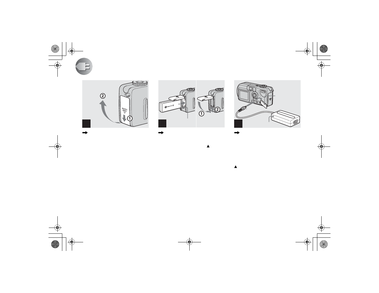 Getting started, Charging the battery pack | Sony DSC-P7 User Manual | Page 10 / 104