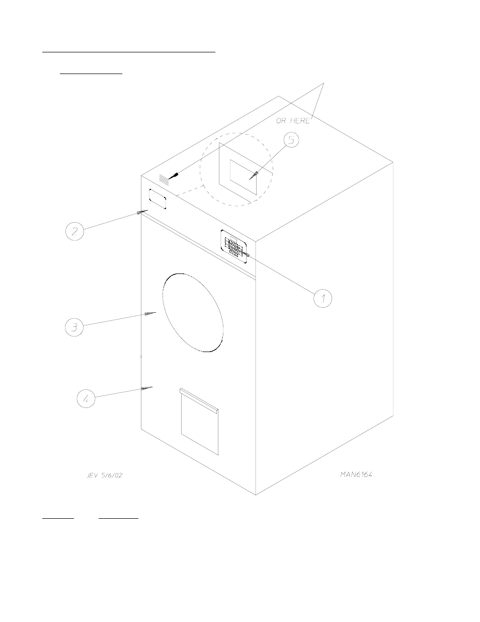 B. component identification | American Dryer Corp. MDG75V User Manual | Page 12 / 51