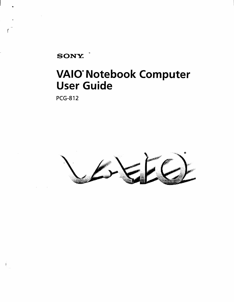 Sony PCG-812 User Manual | 144 pages